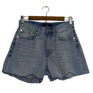 Aeropostale Jean Cutoff Short Shorts Denim High Rise Womens 4 Summer Vacation